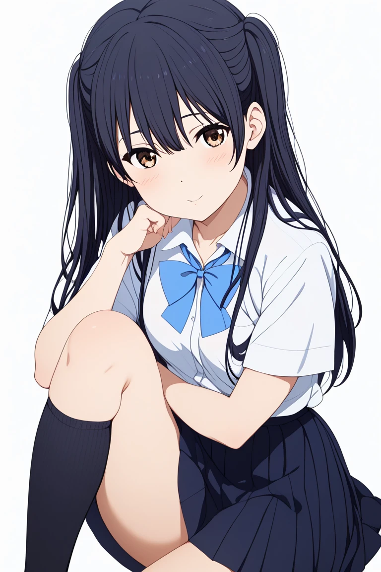 alone, One girl, View Viewer, 2D, anime, anime coloring, Upper Body, (White background:1.3), Haruka Morishima, Kibitohai , View Viewer, smile,(((Skirt flip, I can see your panties))),squat,From below,blush,Embarrassing, (( Masturbating by touching the vagina with your fingers)), (( Masturbating by touching the vagina with your fingers)), (( Masturbating by touching the vagina with your fingers)), (( Masturbating by touching the vagina with your fingers)), (( Masturbating by touching the vagina with your fingers)), (( Masturbating by touching the vagina with your fingers)),