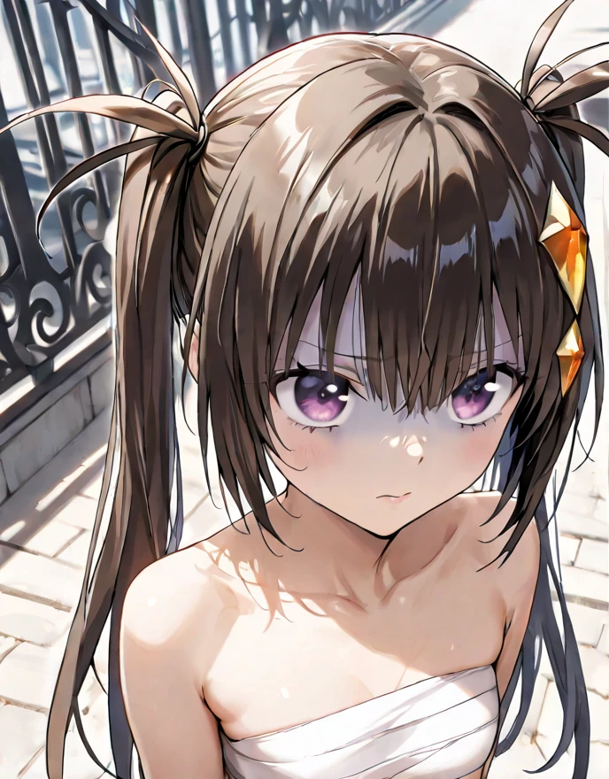spread arms,lovelive!,Best natural nipples, Crowded street,Anime Nose, Anime Eyes,anger,emblem,Small breasts,(masterpiece, highest quality:1.2), (masterpiece, highest quality:1.2),shape,8k,HD Ultra Detailed Skins, Best nipples, Upper Body,anger, Browsing Caution,{{{naked}}}, {{{white chocolate on naked body}}, Yellow Eyes, topless, avert your eyes,anger, from before,alone,Upper Body,(Portraiture:1.2),