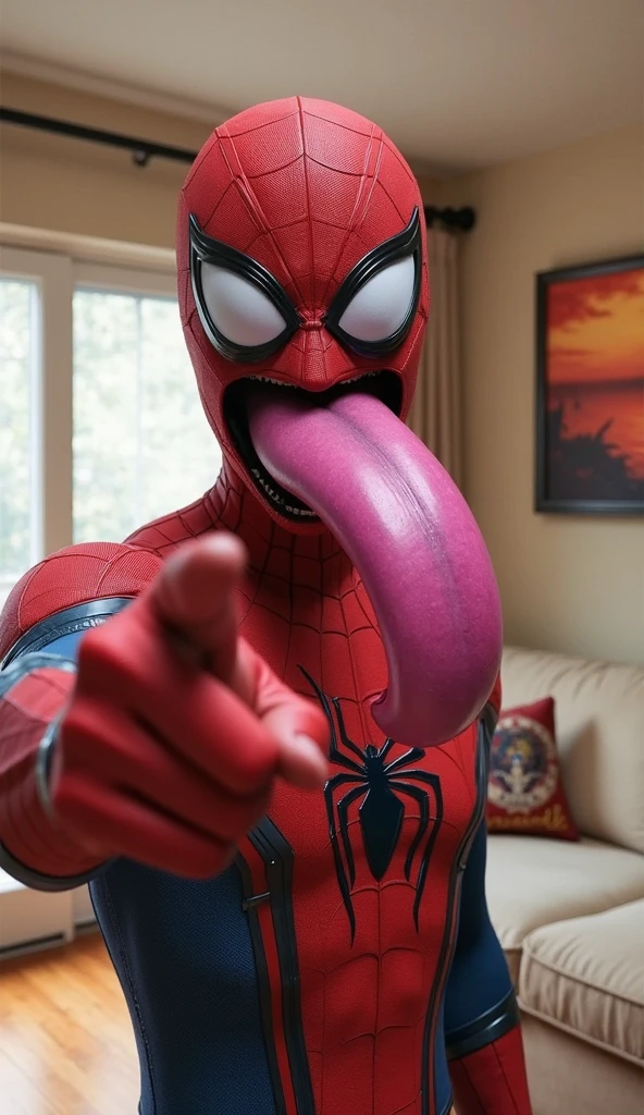 naked spiderman with big penis