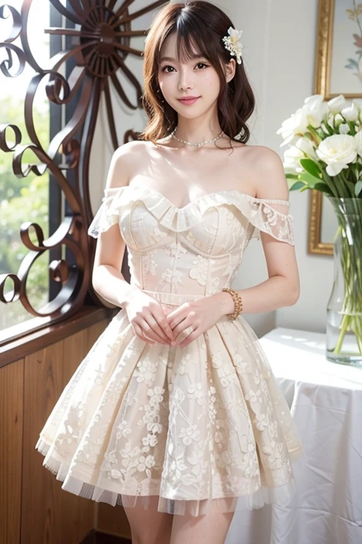1 woman, beautiful, detailed, realistic, full body shot, scenic view, <lora:DETAIL_SLIDER_BY_STABLE_YOGI:0.8>
<lora:Short Dress 2 By Stable Yogi:1> ivory dress