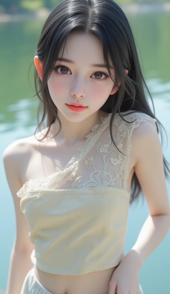 (((HIJAB MALAY GIRL))), masutepiece, High quality, UHD 32K, Realistic face, Realistic skin feeling , A Japanese Lady, 8 years old, Little Girl, Very cute and baby-like face, (((FLAT CHEST))), (MATRIX WORLD), ((look In front  at the camera and SADNESS)), (((LITTLE GIRL))), (((CUTE GIRL))), ((PINK NIPPLES)), ((TRANSPARENT)), ((RED LIPS)), ((LACE)), ((TRANSPARENT)).