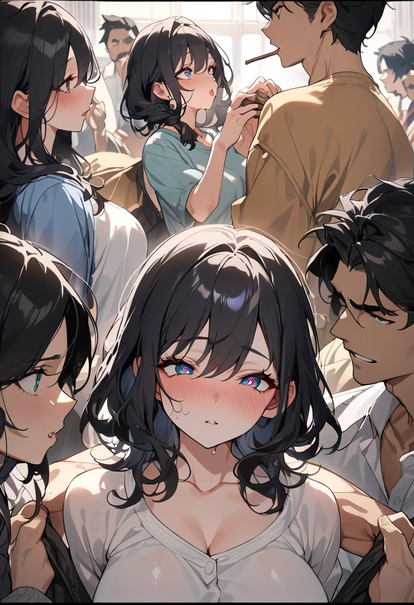 Nipples、Raped by a male Yankee、Being bullied by delinquents、Being forced to give a blowjob to a man、Dick、Covered in semen、Many large bruises、Girl、Girl、Short、Younger、Lower school year、Baby Face、flat chest、Watery eye、Marks of being beaten、Violence、Scared、At elementary schools, parks, homes, etc.、Bandage、Clothes that expose a lot of skin、No dialogue、Dynamic Angle、masterpiece、best quality、ultra-detail、scar、My hair is messy、scream and ask for help