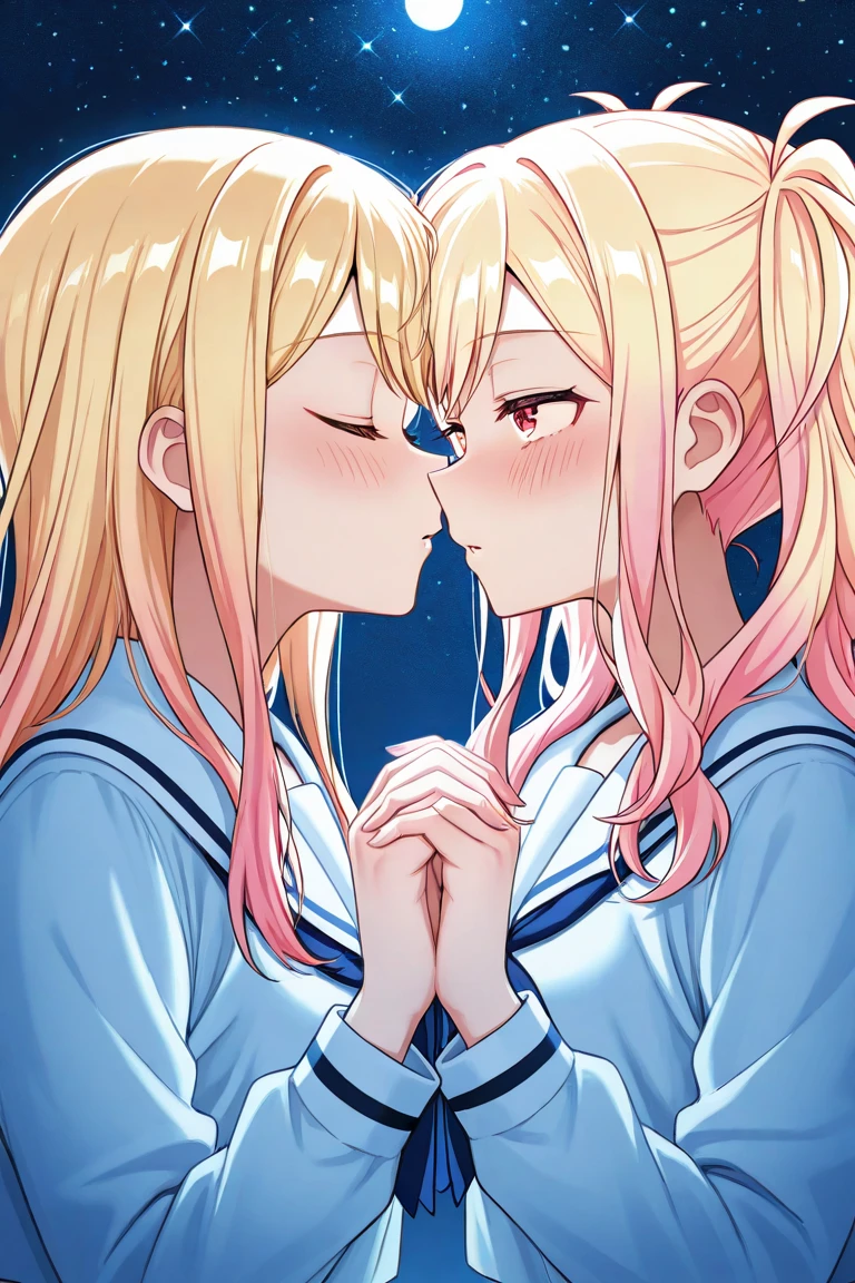 (3girls:1.5, Cheek to cheek, kiss penis, pov, hetero, ), (closeup), cum, blazer, ( blush spoken:1.4, ), gym background