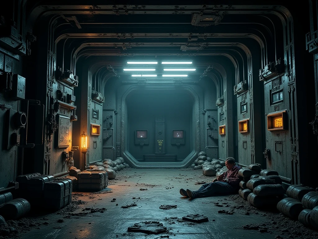 ((calidad superior)), ((obra maestra)), ((realista)), (Los detalles), (fotorrealista:1.5), puppet, marioneta de nadera humanoides tendidos en un piso de concreto, Science-Fiction, HDR, Trazado de rayos, NVIDIA RTX, Los ultra-Highres, Irreal 5, Sub-Surface Scatterring, PBR texturizado, Post-procesamiento, Anisotropic filtering, Profundidad de campos, maximum sharpness and sharpness, Regla de los tercios、8K RAW、(Luminescent Particles:1.4)、(super-detailed CG、Unidad 8k Fondos de pantalla、lighting like a movie、destello de lente、foco nítido、Arte cyberpunk、arquitectura cyberpunk