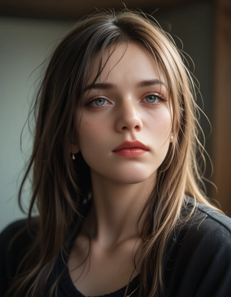 (best quality,4k,8k,highres,masterpiece:1.2),ultra-detailed,(realistic,photorealistic,photo-realistic:1.37),vibrant colors,dramatic lighting,award winning digital art a full body portrait of a beautiful girl, detailed intricate, serene expression, wearing sweater, detailed clothing folds, detailed jewelry, detailed background