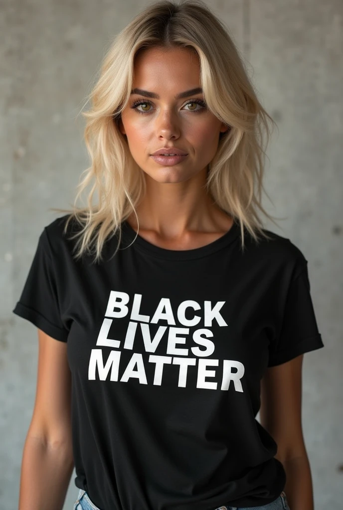 White girl supporting bnwo
