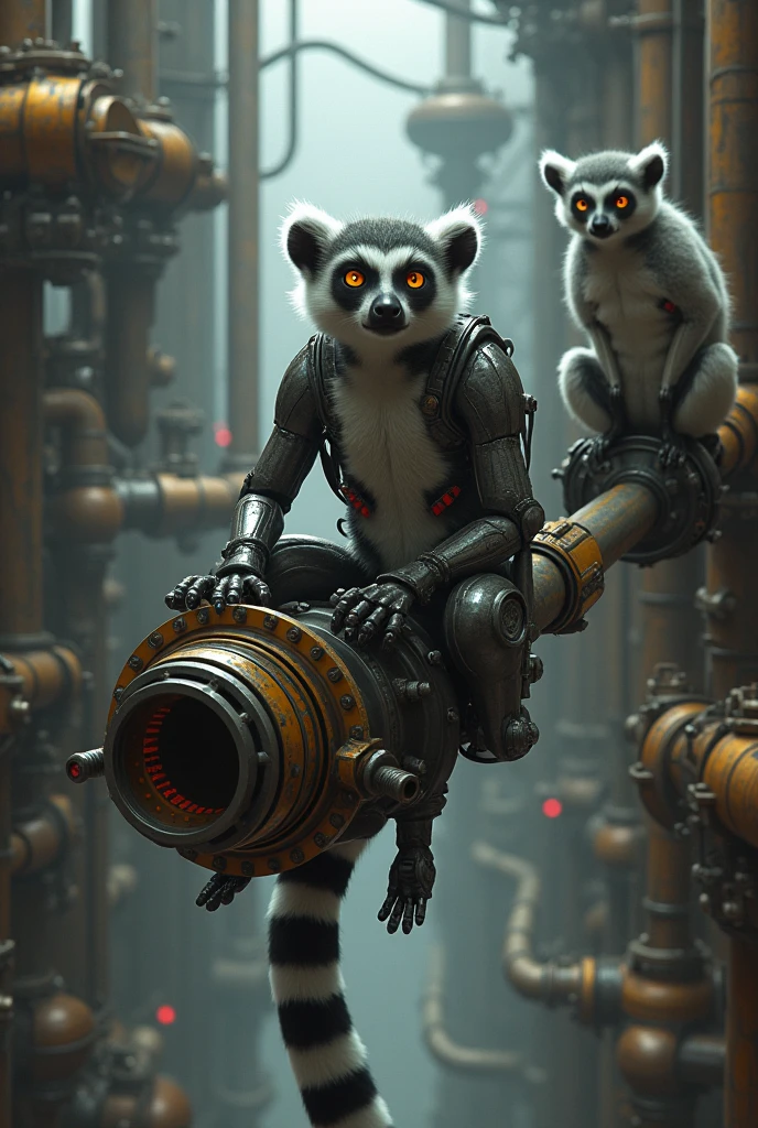 <lora:TheEmpireStyle:1> TheEmpireStyle, white, agile monkeys swinging through the trees, hi-tech plastic