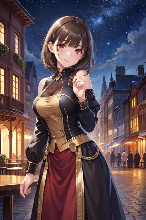 Description: Imagine Jennie do BLACKPINK como uma ladra sexy e atraente no universo de um RPG medieval. Ela veste um traje furtivo de couro ajustado, destacando suas curvas, with elegant and functional details that allow agile and silent movements. His outfit is complemented by accessories such as belts with pouches for tools and treasures., e um capuz que adiciona um toque misterioso. Jennie holds a shining dagger in one hand, With a seductive smile on her lips, enquanto exibe um pequeno saco de moedas na outra. Your posture is confident and full of charm. The scenery around you is a medieval city under the moonlight, com becos sombrios e lanternas cintilantes. Capture the fusion of Jennie&#39;s sexy, confident style with the stealthy, intriguing aesthetic of a medieval thief, highlighting your seduction and captivating presence.

Tags: Jennie, BLACKPINK, ladra, RPG medieval, sexy, furtiva, couro ajustado, adaga, cidade medieval, K-pop, sedutora, cabelo preto