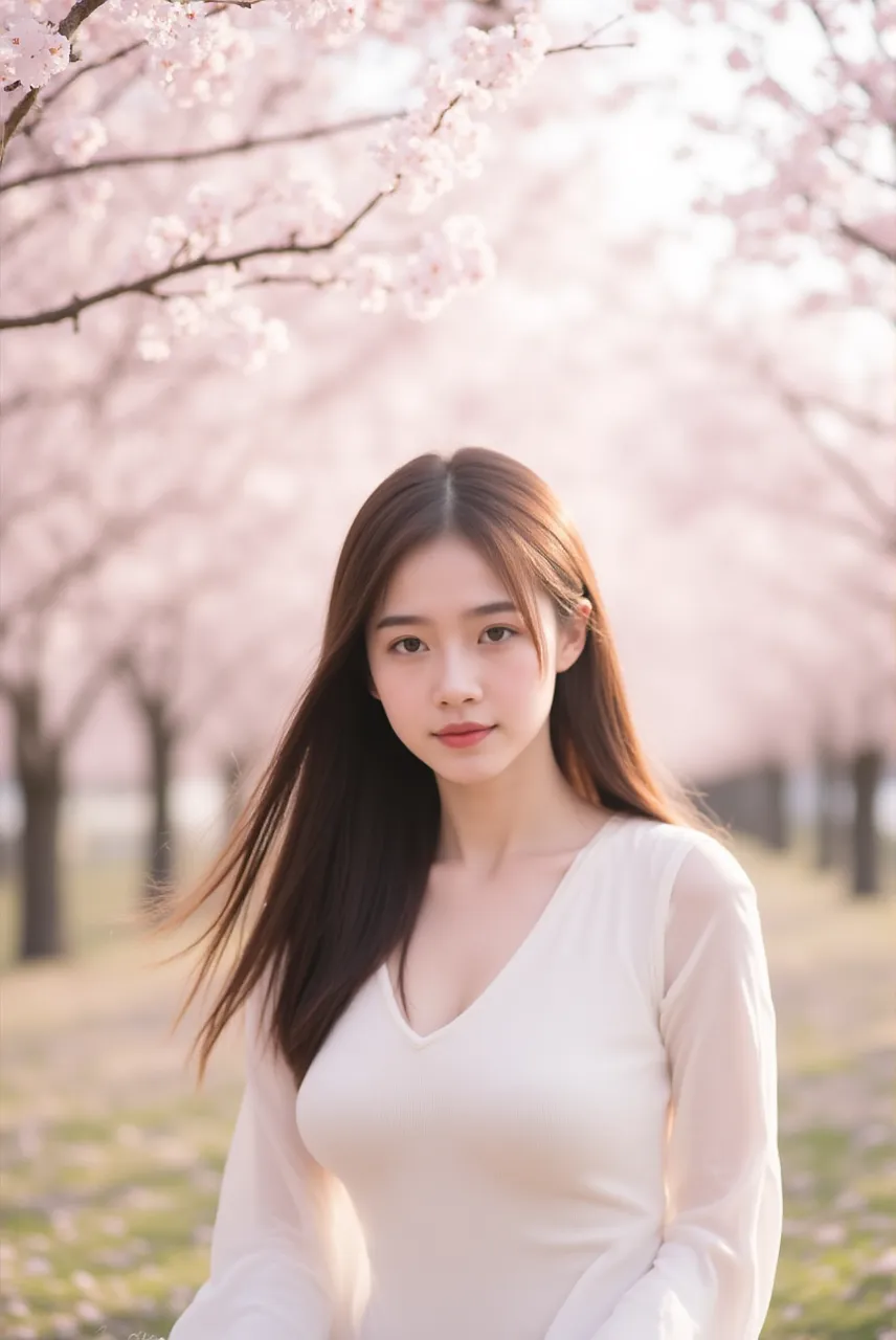 Vietnamese Girl with sakura