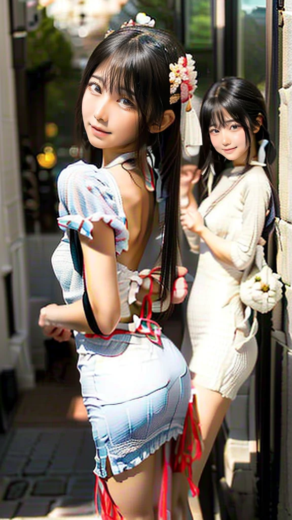 masterpiece, high quality, 4k, realistic, (photorealistic, RAW photo, sharp focus: 1.4), highly detailed, detailed face, detailed background, beautiful 18 year old Japan woman, solo, alone, classroom, miniskirt, tank top, flipping skirt, legs open, kneeling, smiling, mouth open, light clothing, big,, wet and sheer clothes, fluffy clothes, nipping with, Rear view --auto