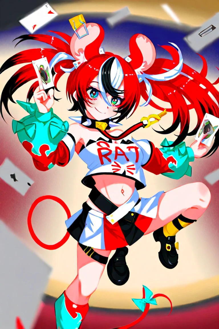 #quality(8k,best quality, masterpiece,super detailed),solo,#1 girl(cute,kawaii,dragon ball, blmlong, aqua hair, blunt bangs, long hair, playboy bunny, rabbit ears, black pantyhose, big smile,red bowtie, wrist cuffs, black leotard, large breasts,close-up head:1.4,skin color white),#background(casino,noisy),