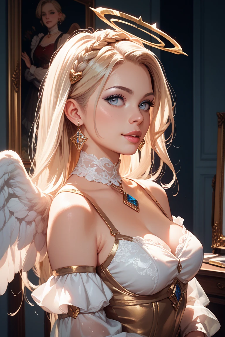 tmasterpiece, pamela anderson, Glasses, a warm color palette,rays of sunshine,Light art,(high detal:1 1), Rough face, White color hair,Off-the-shoulder attire,Large breasts,Natural skin, high quality, beautiful eyes, (Detailed face and eyes), (the face: 1.2), noises,Extra, real photograph, PSD, Lamp film photography, sharp fokus, contrasty lighting, Delicate skin, High resolution 8K, insanely details, realisticlying, professional photoshooting, 8K UHD, SLR camera, softlighting, high high quality, filmgrain, Fujifilm XT3