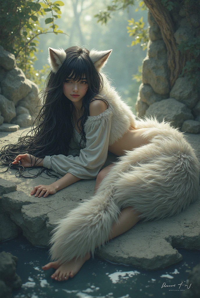 ((Toma de partes intimas)), 8 year old girl completely naked, alone girl with diamond jewelry in the forest, Highly Detailed Face and Skin Texture, ((piel blanca)) Grandes ojos purpuras, cara delgada, labios jugosos, Labios Bimbo, ((abundante cabello blanco y purpura)), Pale skin, figura delgada, piernas largas, pies perfectos, Pies griegos, little feet, dedos perfectos, ojos detallados, 双眼皮, cyberpunk BDSM diamond jewelry, Cintas cyberpunk de diamantes en Body, collar de diamante, Diamond Futuristic Small Jewelry T-strings, (sin bragas), Stickini de diamante, sin Ropa , Diamond Body Jewelry, damp skin. . piel blanca, she is in the dark wild forest with big trees, ((cabello afro rizado rubio)). obra maestra, ella separa su vagina con sus dedos, vagina hermosa detallada