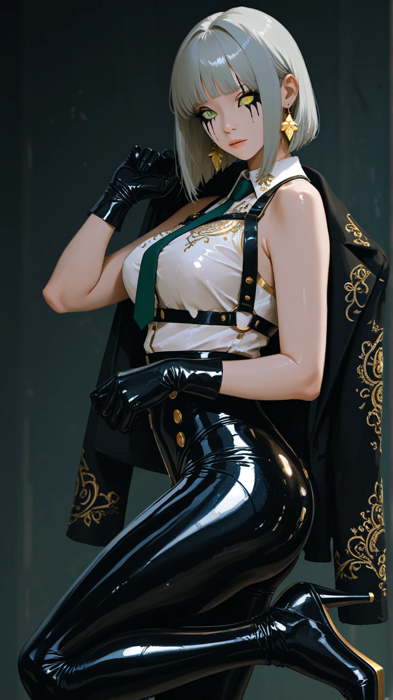 (dynamic angle:1.3, front view:1.1, breast focus:1.3, from above:1.1), (dynamic posing:1.2, sexy posing:1.2), (seductive smiling:1.3), ((looking at cake,Taking a cake out of the golden oven, worried about the outcome:1.2)),highest quality、(real、photorealistic:1.4),(ultra high resolution, 8K RAW photo, clear focus), best qualtiy, natural lighting, field depth, (Bright pupils, detailed beautiful eyes, high detailed face), Red lip, (tight focus:1.2), a girl 22yo old, Wearing a pastry chef uniform:1.3 , Thicc, thin breast, long hair, blue eyes,garter stocking, cleavage:1.2, midriff, black shorts, black thighhighs, thigh strap, pretty girl, (highly detailed beautiful face and eyes,firm breasts),real skin,((black,hair,long pony tail hair)),thin pubic hair,cute,lovely, detailed eyes,(double breasted:1.0,under bust:1.0),(with sparkling eyes and a contagious smile),open mouth, Looking at Viewer,A scene of cooking in the kitchen,looking at the golden oven