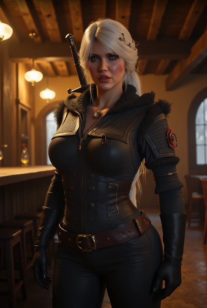 Draw Iris, character from the game The Witcher 3