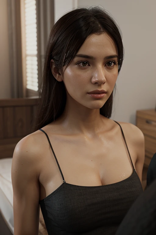 score_9, score_8_up, score_7_up, score_6_up, score_5_up, score_4_up, 1girl, slim, fit, realistic, beautiful eyes, very seductive, mouth slightly opened, hiding, focusing on colorful beetle
