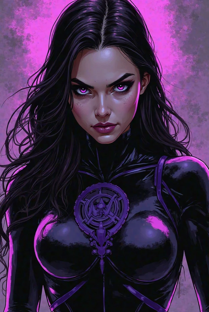 (closeup:1.2),
([Nina Dobrev|Emily Ratajkowski]:1.1) woman, centered, witch, dark, (huge moon, symmetric full moon:1.1),
(wearing Cyberpunk transparent clothing:1.2), glossy, see-through clothes, vivid vibrant glowing neon toxic colors, triadic colors,

glowing blue eyes, detailed pupils, glowing eyes,
teeth, cuspids, sharp teeth,
wearing industrial goth clothes,

neon lights, glowing colors, backlight, glowing contours, outline, gold highlights,

spiderwebs, dripping blood, elegant, fit, fashion, beautiful,


lightning bolts at background, storm, tornado, 
disney artwork, unreal engine, artstation, detailed, digital painting, cinematic, unreal 5, daz, hyperrealistic, octane render,