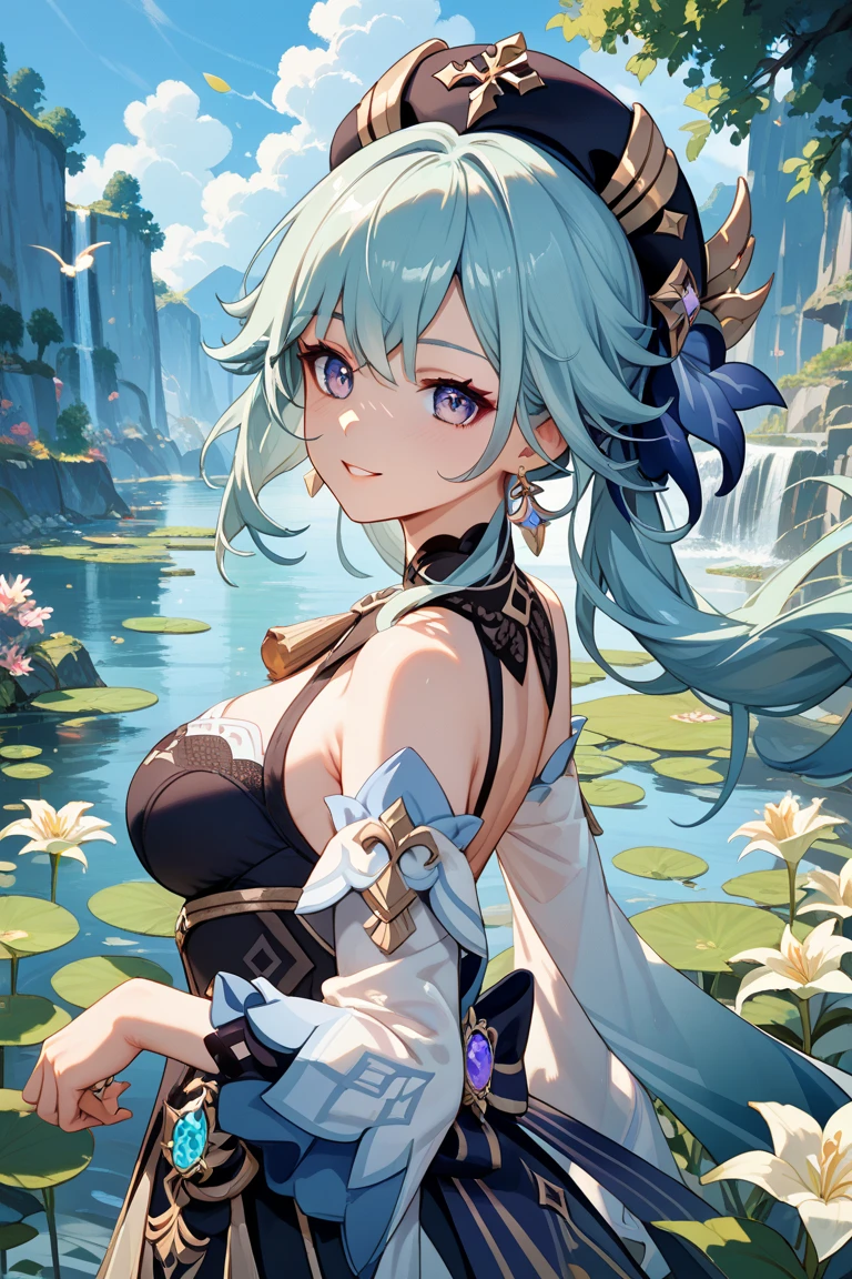 high high quality,tmasterpiece,exquisite facial features,Delicate hair,Elaborate Eyes,Delicate hair,Anime manga girl,Deer character hair,blossoms, dream style, Fantastic flower garden,Fantasy style clothing,romantic gown, beautiful and elegant elf queen, beautiful fantasy empress, fantasy art style, ((beautiful fantasy empress)), Japanese anime fantasy illustration, high priestess, Fairy Queen of the Summer Forest, Anime Art Nouveau style, goddess of the forest, portrait of an elf queen, A beautiful artistic illustration,8Khigh high quality细节艺术(Delicate Face Portrayal)(Fine hair depiction)(Best quality at best at best)(tmasterpiece)(High degree of completion)(a sense of atmosphere)8k wallpaper,tmasterpiece,Best quality at best,ultra - detailed