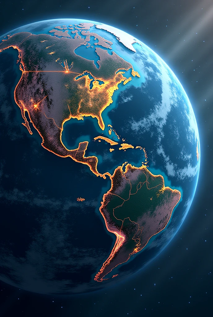 sunrise seen from space,(overall darkening),under the light of sunrise，The appearance of the Earth is vaguely visible,The only light is the sunrise,(best quality:1.4),(Super detailed:1.5),High resolution,Very detailed,unified 8k wallpaper