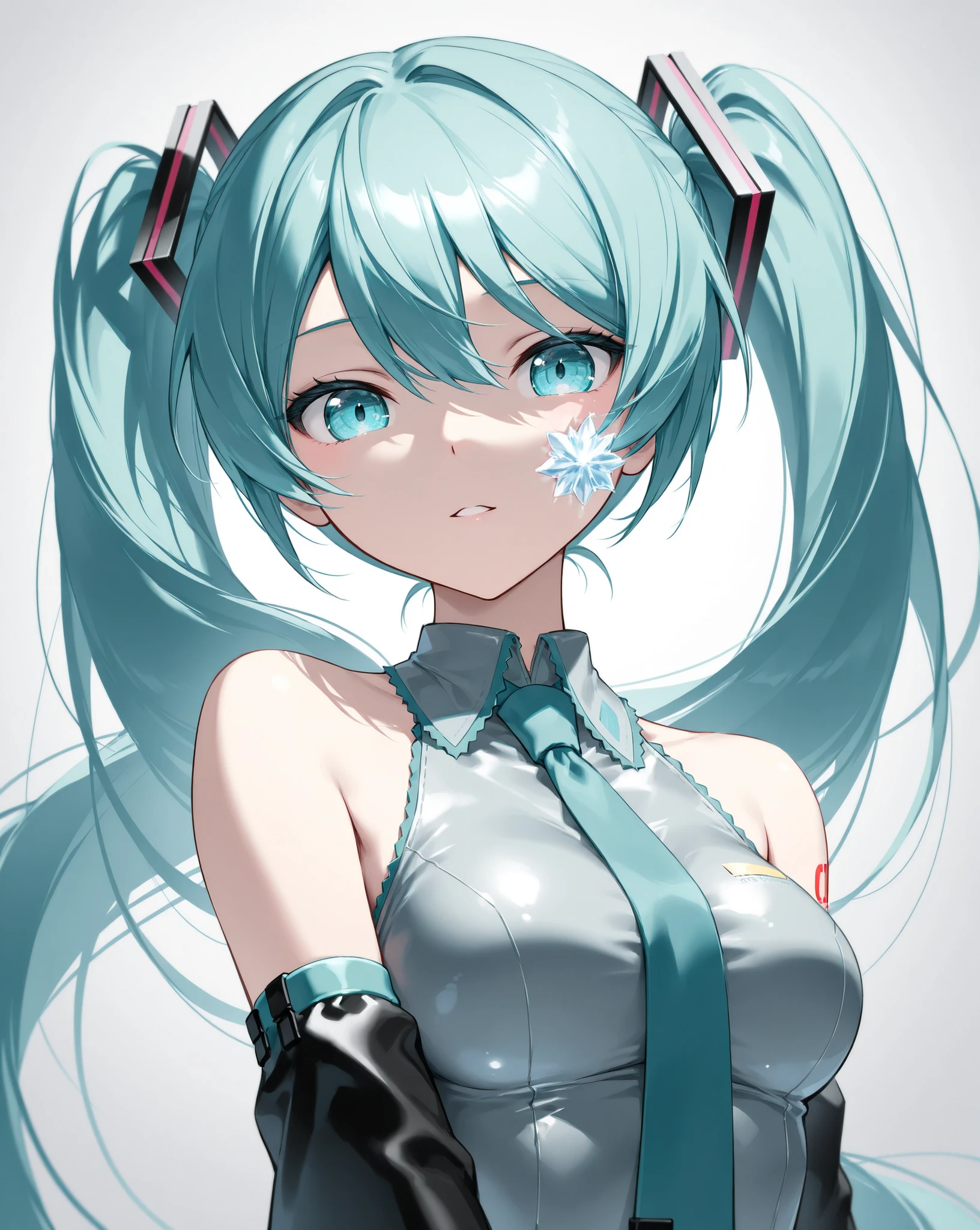 (masterpiece), (best quality), Very detailed, HDR, 1 Girl, Focus only, Skin dentition,Sports Bra, (Yoga Pants:1),Romper, Perfect face, Facial swelling, Pretty Face, big eyes, Puffy eyes, Perfect eyes, eyelash,Hatsune Miku,Very detailed face,
