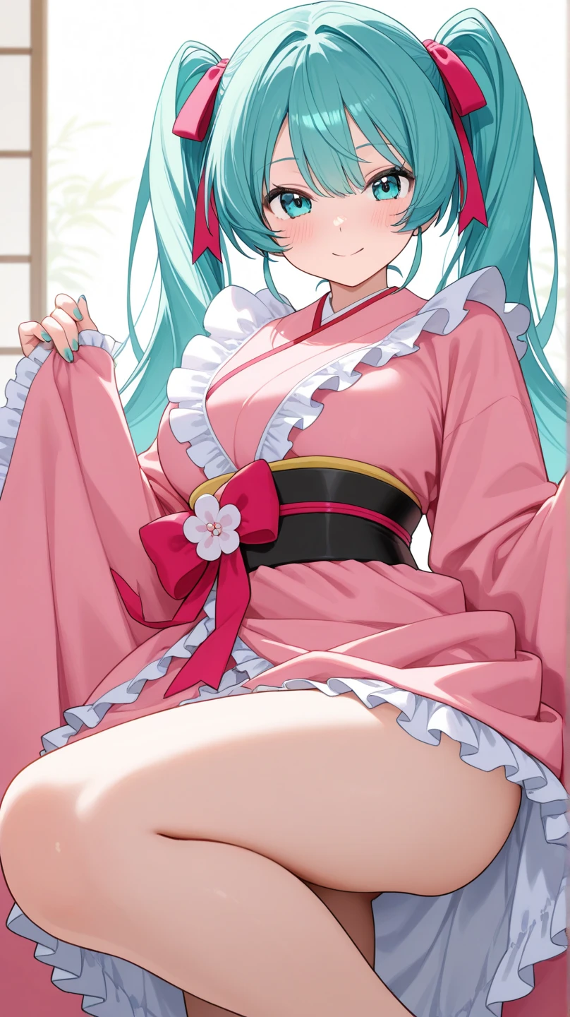 masterpiece, best_quality, highres, <lora:VfdCnl:0.65>, vfdcnl, large_breasts, chinese_clothes, solo, twin_braids, arms_behind_back