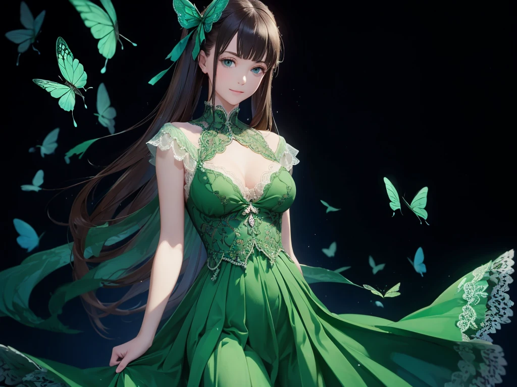 (Masterpiece:0.9), best quality, (illustration, very aesthetic:0.95), (ultra detailed), intricate details, solo, 1 girl, dynamic angle, detailed eyes, flower fairy, butterfly wing, Decorative cocktail dresses, (cinematic lighting, depth of field), Streams in the forest, absurd, [(white background:1.2)::0.2], (Natural background:1.2), <lora:Anime Enhancer XL V2:1.4>
