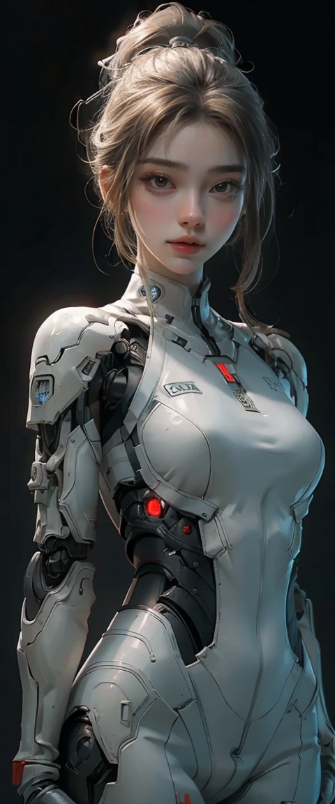 (from back:1.5), (1mechanical girl:1.5), solo, Slim waist, thick thighs, (sitting:1.2), (machine made joints:1.2),(machanical limbs:1.1),(blood vessels connected to tubes),(mechanical vertebra attaching to back),(mechanical cervial attaching to neck), lights on armor, mecha headglass, (Luminous spine:1.5), (laser eyes:1.5), expressionless, huge breast, 

colorful,hdr, ray tracing, nvidia rtx, super-resolution, unreal 5, subsurface scattering, pbr texturing, post-processing, anisotropic filtering, depth of field, maximum clarity and sharpness, rule of thirds, 16k raw, (luminescent particles:1.4), extremely detailed cg, unity 8k wallpaper, 3d, cinematic lighting, lens flare, reflections, sharp focus, cyberpunk art,  realistic, highly detailed CG illustration, an extremely delicate and beautiful, cinematic light, (photorealistic:1.5), (Dark background:1.5),dynamic angle, masterpiece, best quality, ultra-detailed, illustration, detailed light, dramatic_shadow,face shadow,extra detailed,best performance,