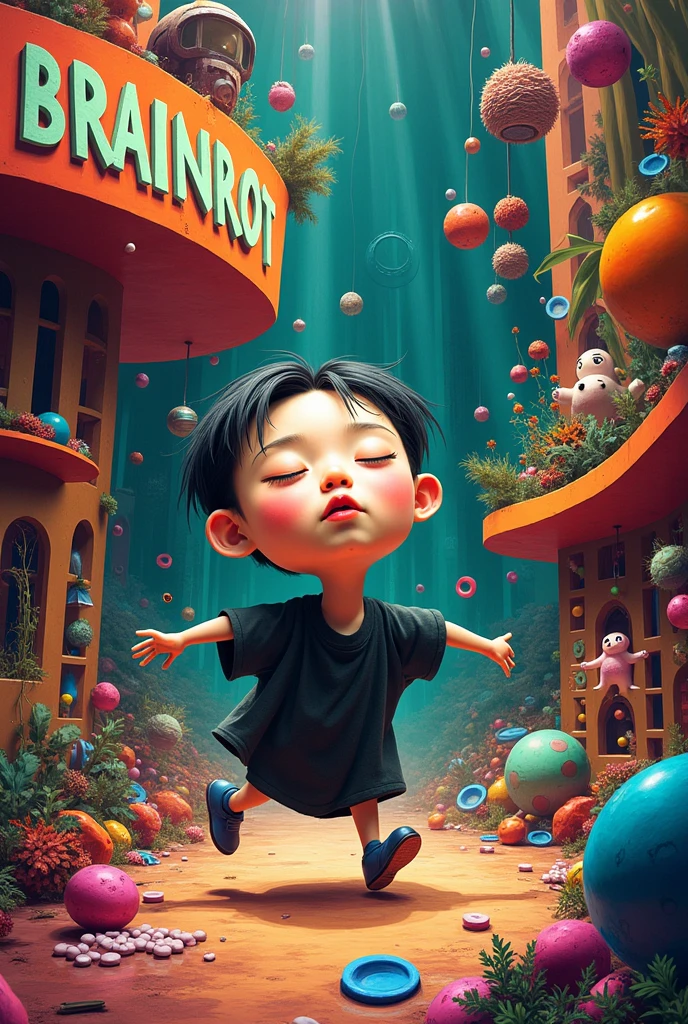 bottle.,Masterpiece,8K,HD,Hyperrealism,solo,random color,extremely complex background,pzsj,<lora:pzsj:0.8>,The World in a Bottle,1girl,Baby,Look at the audience,headshot,Desert,