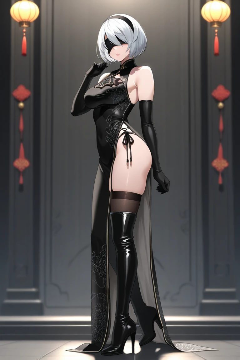 ((masterpiece,best quality,8k,highres)),((character concept art)), 1 female, young female adult, goth girl, 165cm height, short bob hairstyle (black hair colour), ultra finely detailed eyes (grey eyes colour), extraordinary gorgeous, charming, smirk smile, shapely breasts, hourglass body shape ((muscular)), ((intricate detail)), super finely detailed hands, ultra finely detailed fingers(((ten fingers))), sleeveless gothic outfit (black colour outfit)(stylish), black knee high boots, earrings, necklace, bracelet, (standing still), (full body showcase), (show full body), (no logos on background), (no logo), ((plain background)), ((plain background)), (((empty background)))