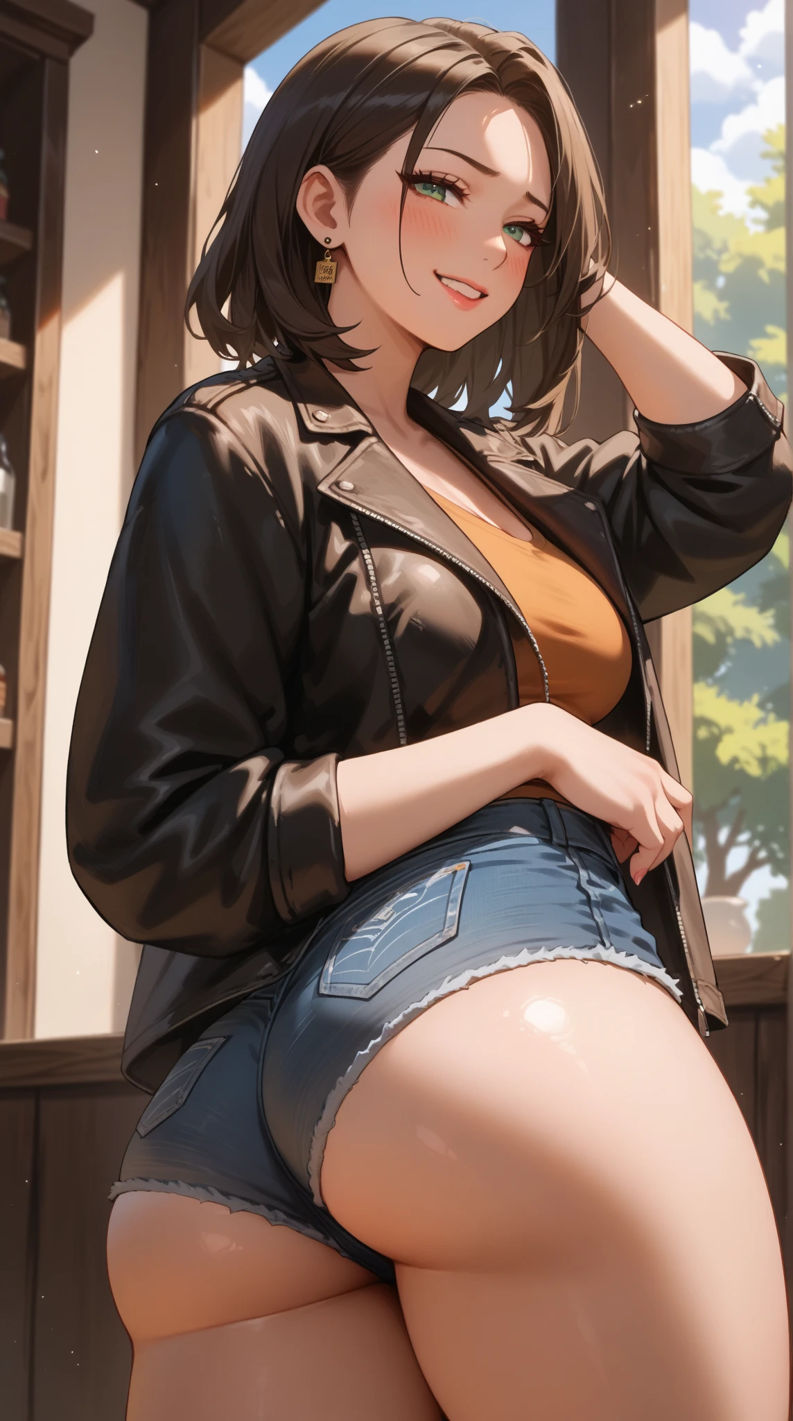 (((nsfw:1.5))),(((nude:1.5))),((((alone:2.0)))),(((topless))),(((Perfect Anatomy, Very detailedな肌))), (((1 girl))), Japanese,, Shiny skin, Small breasts:1.2,(((Drunk face:1.2))),avert your eyes, Beautiful Hair, Beautiful Face, Beautiful details, (short hair:1.2,), blonde, bangs, Hair between the eyes, black eye, Beautiful clavicle, Beautiful body, Beautiful breasts, Beautiful thighs, Beautiful legs,27-year-old woman, Mole under the eye, ((naked,woman)), (((belt:1.2))), ((watch:1.3)), Navel exposed,Captivating thighs , 8k, highest quality, Masterpiece​:1.3, Very detailed), (Realistic, photoRealistic:1.5), Beautiful illustrations, Cinema Lighting,Monotone background,((Inside the bar at night)),((front))),(((Are standing))),Cowboy Shot, Wide-angle