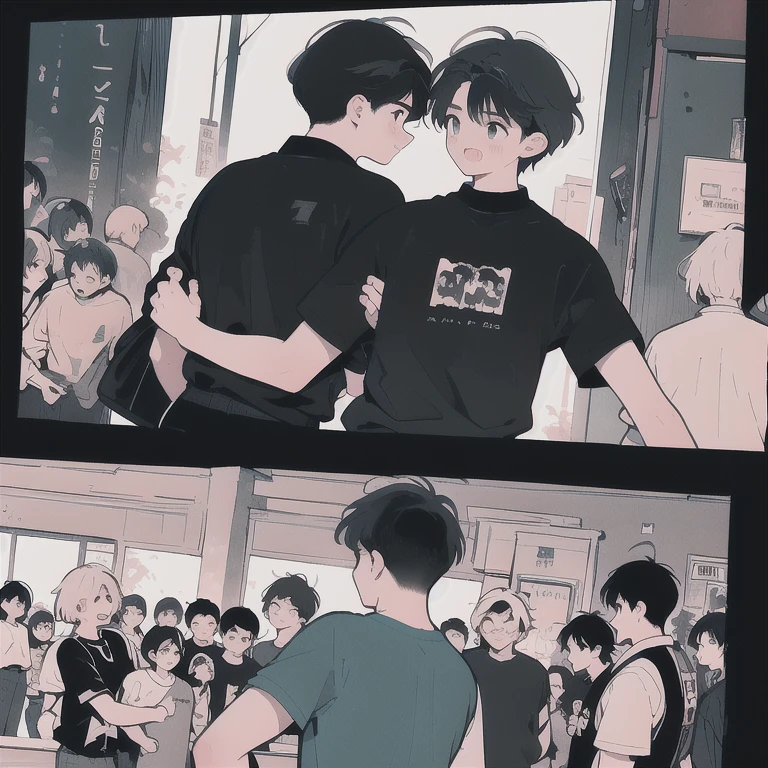 A boy being scolded by the director on stage