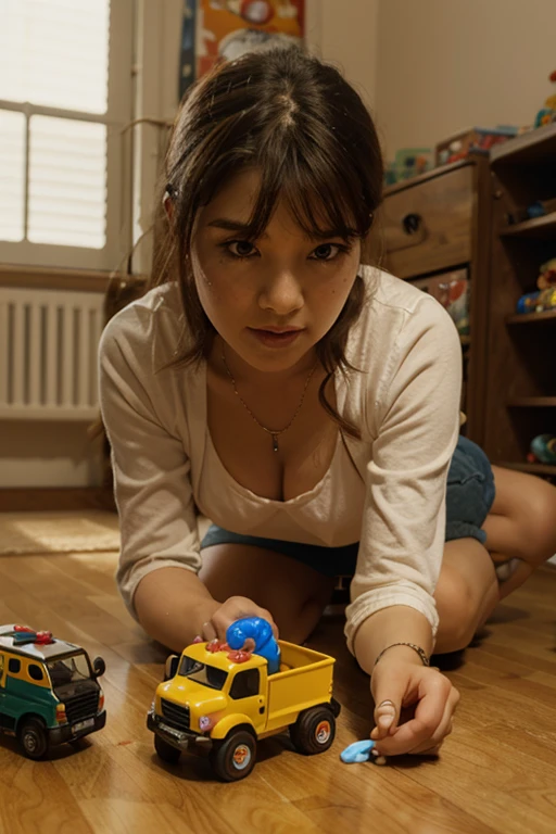 top-quality, masterpiece, 32K, very high res, hyper realistic photography, 1girl in, perfect human shape, (((outfit: torn, Lifeguard Uniform))), Portrait, hyper detailed face, ultra realistic textures, (Messy, Small room, abandoned houses), (((Full body shot))), Exposed super huge breasts, squat pose and open legs to viewer with yawn and closed eyes face,