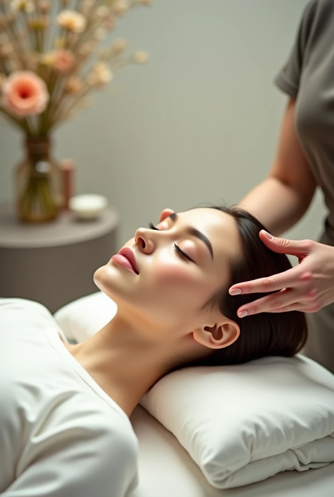 Create a logo for a company that says NATUM BEAUTY, which means health and beauty in Latin., the logo should INSPIRE HEALTH and nature Something like that but without people, just a black or white background
