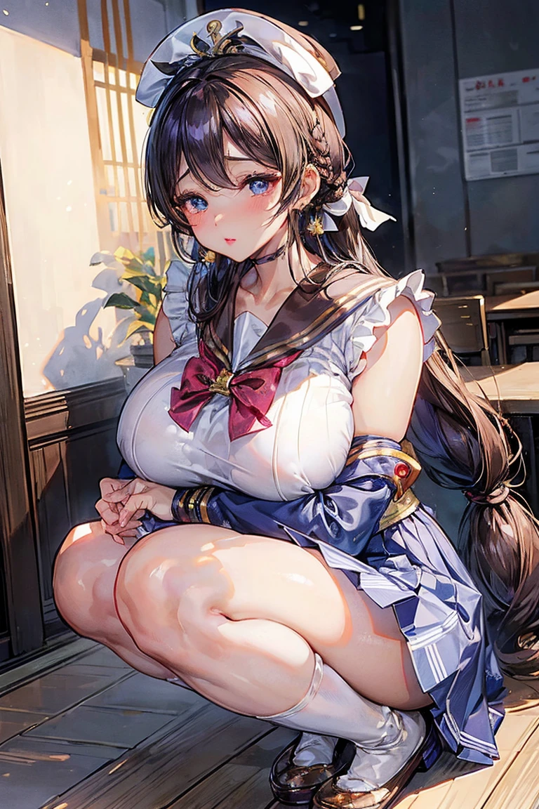 {((Anime, sur l’art, profondeur de champ, Flou de mouvement, Lumière rougeoyante, UHD, rétine, Chef-dœudansre, ccurate, anatomiquement correct, peau texturée, Super détail, high détails, de la haute qualité, Primé, meilleur qualité, Haute résolution, 16k))} . | {((étudiante japonaise, coiffure de dame noble, Beaux yeux détaillés, grosse poitrine, clivage, joyeux))} . | {((boucles d'oreilles en forme d'étoile, vêtements décontractés, dans sa classe d'école))} . | {((Grands angles, Haut du corps, (Parfait_doigts:1.0), (Parfait_jambes:1.0), mieux_mains, plus_détail))} Thème d’or