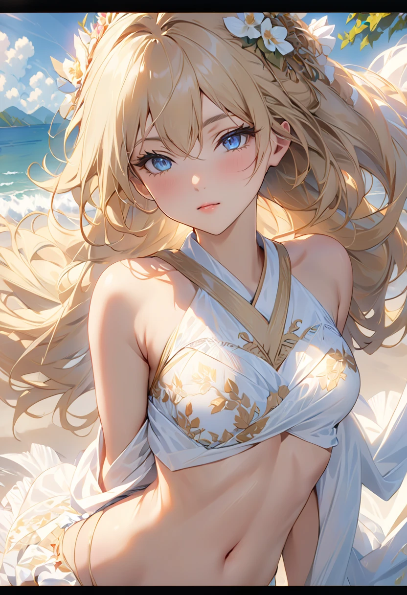 high resolution:1.7, incredibly absurdres, kawaii:1, cute:1.5, hires.fix, anime visual:1, incredibly fine illustration,8k,masterpiece:1.2,best quality, high quality, exquisite, beautiful, insanely detailed, intricate detailed, extremely detailed, Super Definition, ultra high res, Super Resolution, best aesthetic, ultra detailed:1.5, best quality, perfect face, detailed face, masterpiece:1.2, illustration:1.2, 8k cg wallpaper, stunning art,absurdres,octane render,ultra hires,
Japanese Actress,(Idol),18yo,Beautiful,(Cute and lovely),cute girl,((anime elf with extremely cute and beautiful blonde hair)),((((blonde hair:1.35,blonde single braid,colored inner hair,ear breathing)))),(((green_eyes:1.3))),intricate eyes,beautiful detailed eyes,symmetrical eyes,big eyes:1.5,enchanting bright eyes studded with gold and silver dust,(((pinky skin,glowing_skin,lustrous skin:1.5,bright skin: 1.5,skin tanned,shiny skin,very shiny skin,shiny body,plastic glitter skin,exaggerated shiny skin,illuminated skin))),upward breasts,waist slender,(detailed body,(detailed face)),cute,daring,zettai ryouiki,show skin,best relationship with four fingers and one thumb,Very Fine Face and Eyes,Very Fine Hair,(Perfect Anatomy),Garter Belt,Bare shoulders,Check out our thru-rack chokers and midi rings with chains,
(bottle bottom:0.9), 1 elf girl, mid shot, full body, (mecha wing, mecha leg, mecha hand),((short white hair)), asymmetrical bangs, insanely detailed face and eyes, Perfect lips, butterflies, floating petal, stone fragment, beautiful detailed water, cloud, sun, dusk, sunset, beautiful detailed cloud, ocean, sea waves, water splashes, dramatic, cinematic lighting, fine expression, fine detail, fantasy art, illustration, masterpiece, digital art, drawing, in the style of Yusuke Murata.torn clothes,broken clothes,