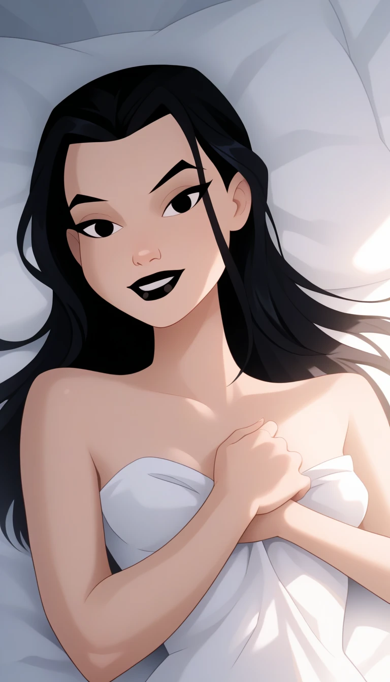 score_9, score_8_climb, score_7_climb, score_6_climb, MulanXLP,,blushing, open mouth, White lace bra ,,Medium bust, small waist,, look at viewer,, cartoon, Spread your legs,, cute,, alone, bathroom, ,disney, Dutch corner, 1 boy,
