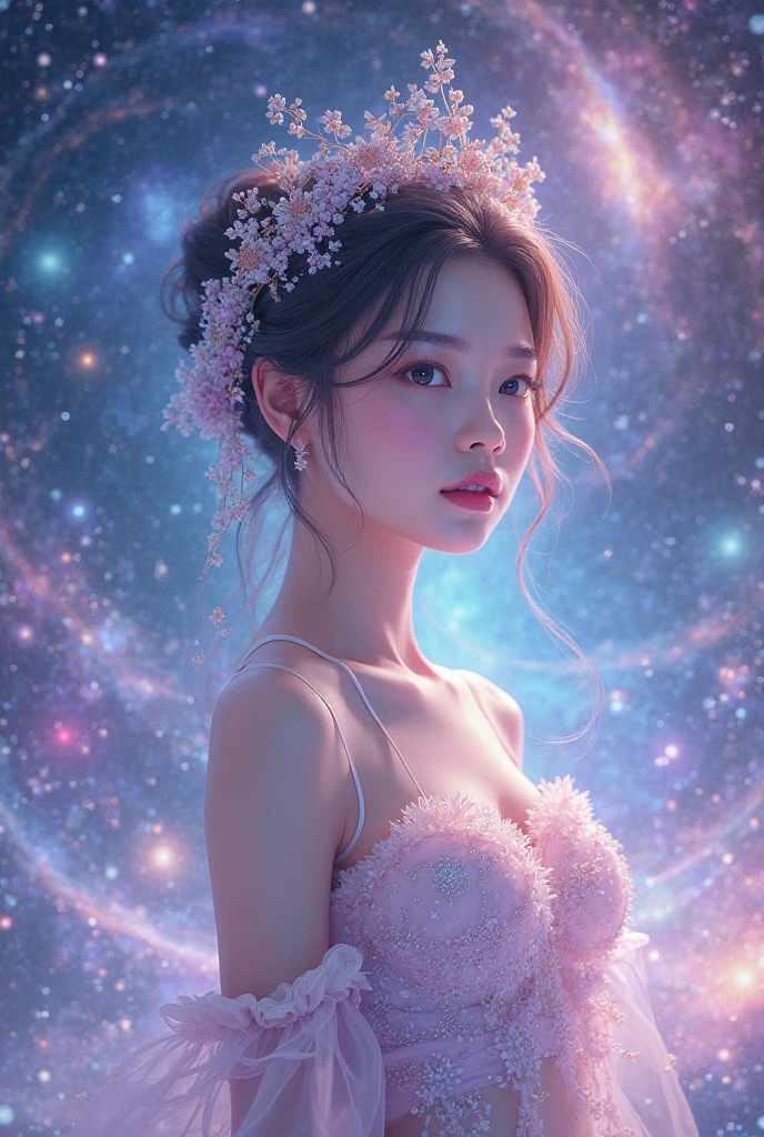 **Cover Image Prompt:**
「Create a cover image that exudes romantic and mystical energy.。The main feature is a glowing heart-shaped energy orb floating in the center.、Depicts a soft, diffuse glow of bright pink and purple light.。Delicate waves of light extend from the orb in all directions.、It symbolizes the energy of love and attraction.。In the background、The deep night sky spreads、You can see a beautiful gradation from deep blue to indigo.、Emphasizes the grandeur and mystery of the universe。
夜空には無数のstar々and tiny particles of light are scattered throughout.、star々are arranged in a swirling pattern around the orb.、It gives the impression that the energy of love is pervasive throughout the universe.。moreover、In the backgroundstar雲や淡い光の筋が加わり、Creates a dreamy and fantastical atmosphere。The overall design focuses on abstract expression.、Eliminate people and figurative motifs、The composition will convey the power of love and the harmony of the universe.。The colour is warm、Finish with a pleasant tone、Aim for a design that has a deep visual impact。」