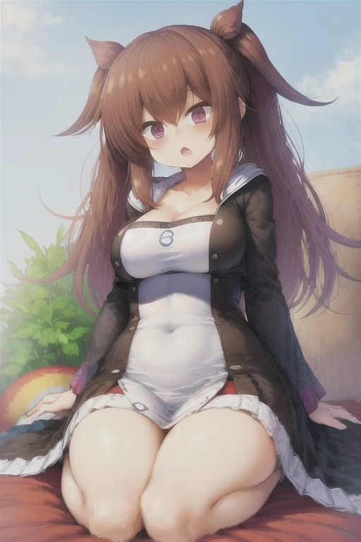 raphtalia, animal ears, brown hair, long hair, raccoon ears, raccoon girl, raccoon tail, (red eyes:1.5), tail, blush, masterpiece, best quality, ultra-detailed, ray tracing, perfect lighting, raph, 1girl, solo, black eyeliner, raphtalia, perfect anatomy, detailed image, natural skin texture, 1Girl, sexy body, delicate eyes, detailed eyes, nsfw, no panties, showing her pussy, lustful, perfect pussy, open pussy, thinner waist, wide hips, thick thighs, better lighting.