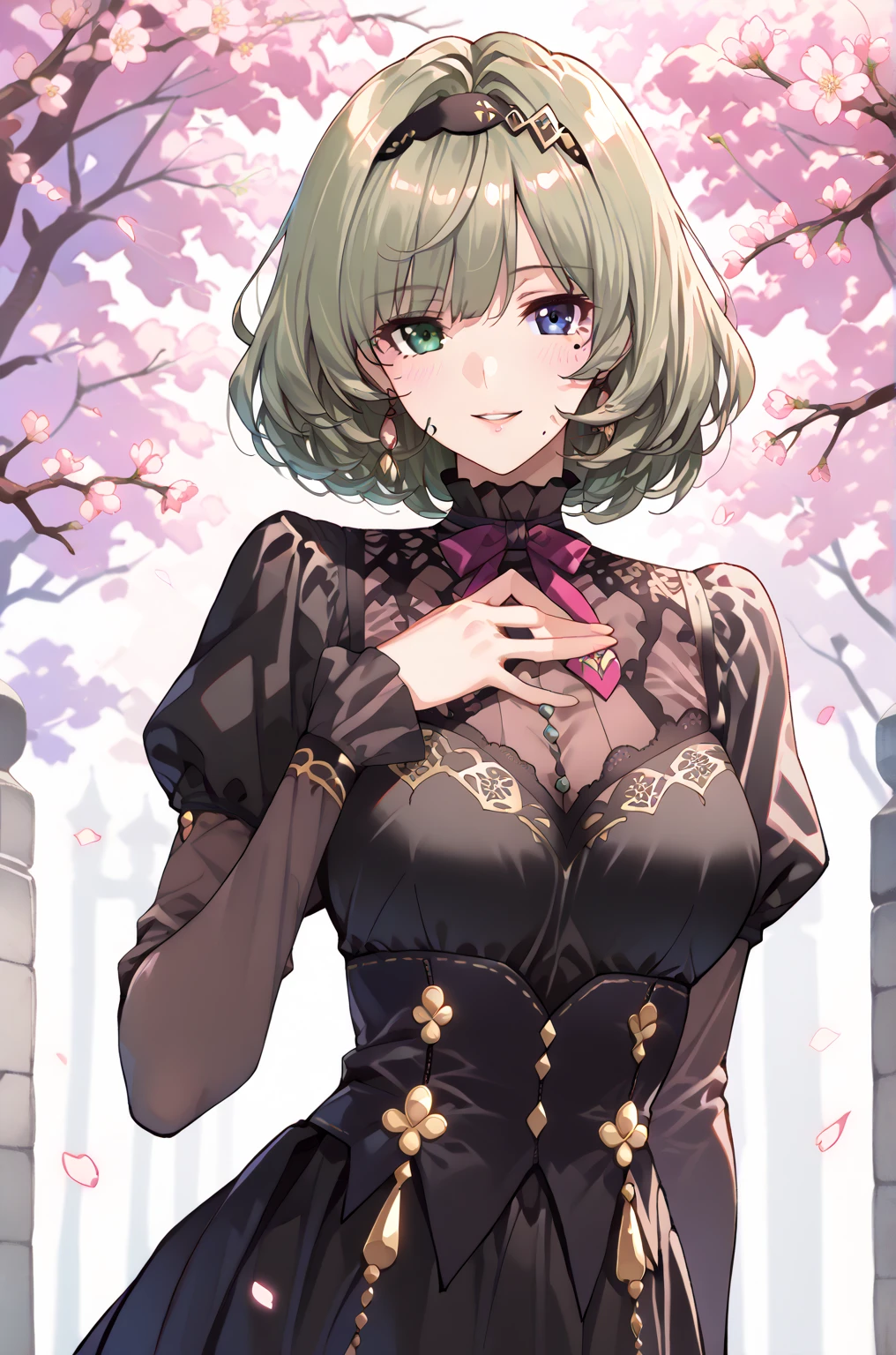 masterpiece, high quality, 4K, Beautiful design, silhouette,blonde, 非常に詳細な夜のStarry Sky,Flower Field, wonderful, Finer details, Very knowledgeable woman, Highly detailed solo, 1 female,Big Breasts, dress,Night view,Starry Sky,full moon,