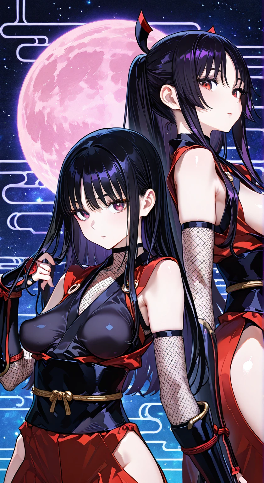 Megumin、Show a glimpse of your chest、wizard hat、Red clothes、cyber punk、Colorfully illuminated wand