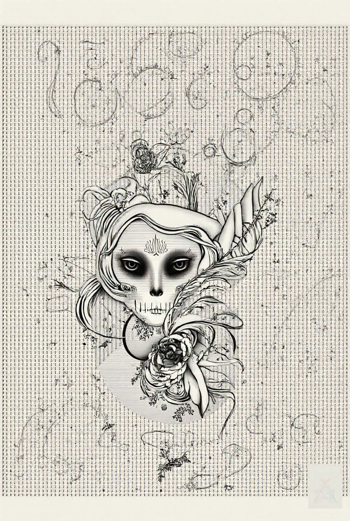 ((Art Nouveau Style)); a skull smoking a joint; marijuana leaves; smoke everywhere; symmetrical with thick lines, Fibonacci, golden ratio, 3D metal structure tessellation, neural graphic, neurons, color, love, passion, incredibly detailed, 8k, masterpiece, artstation, surreal