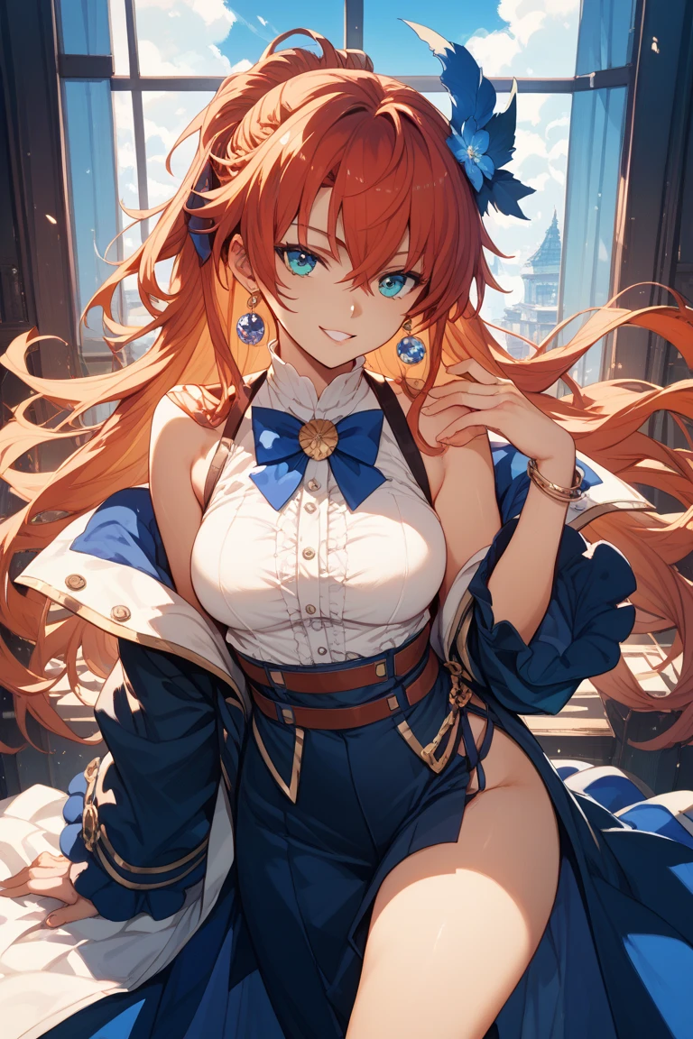 beautiful redhead witch with big breasts