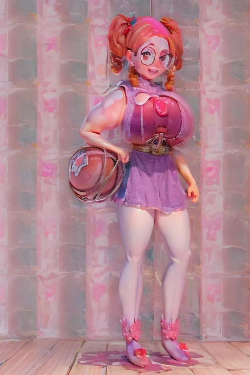 cute apple fruit barbie, octane render, unreal engine, highly detailed, intricate