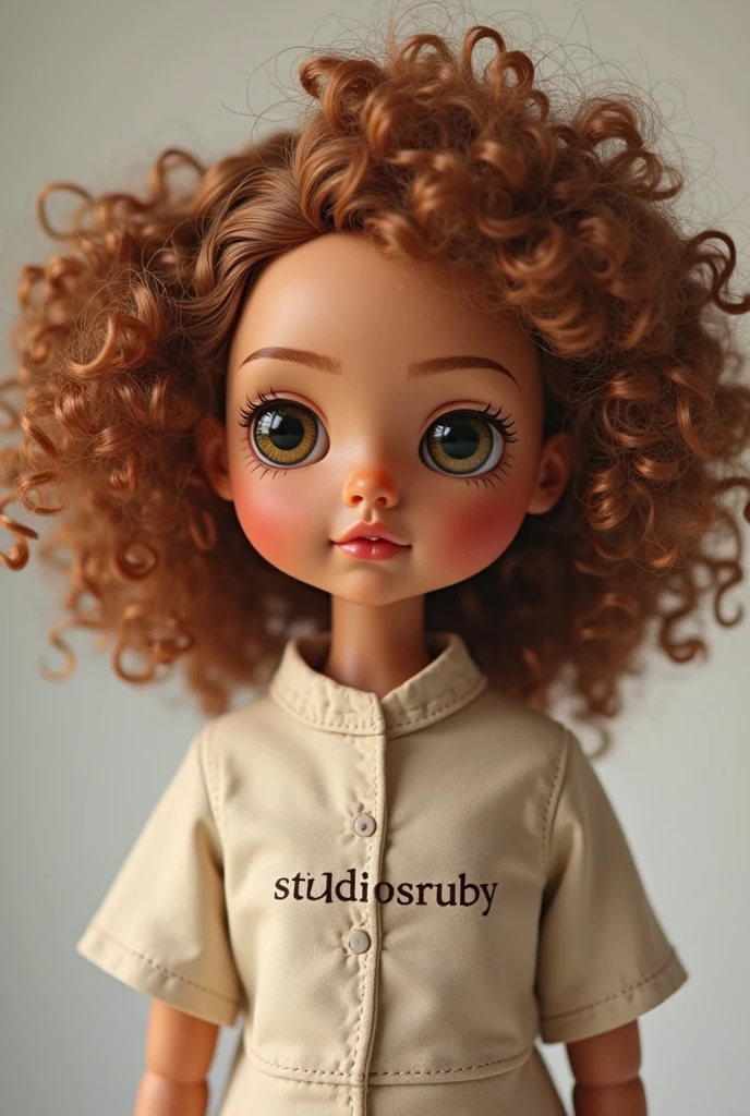 I want a blythe dolls, with green eyes, short hair, curly and defined.