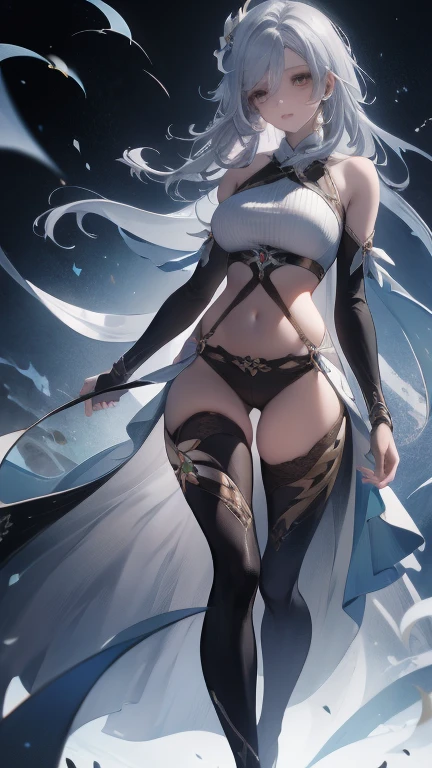anime girl with white hair and black clothes posing naked, extremely detailed artgerm, detailed digital anime art, artgerm on artstation pixiv, guweiz on pixiv artstation, guweiz on artstation pixiv, fanart best artstation, :: rossdraws, trending on artstation pixiv, rossdraws 2. 5