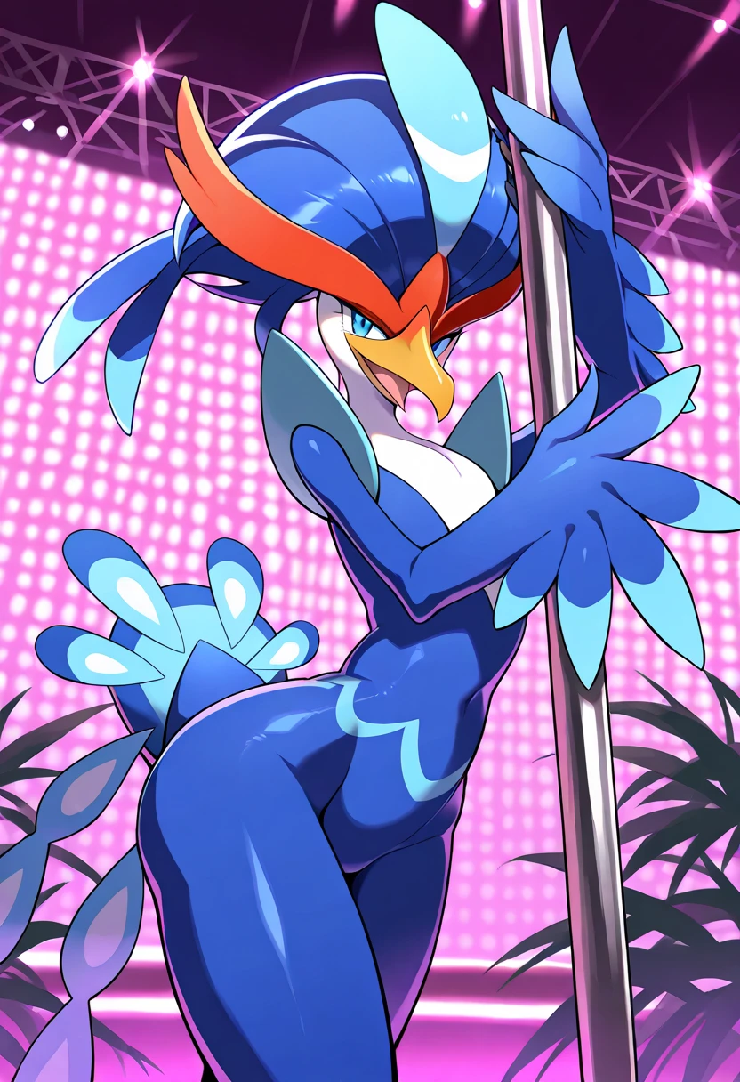 naked dragon stripper wearing panties