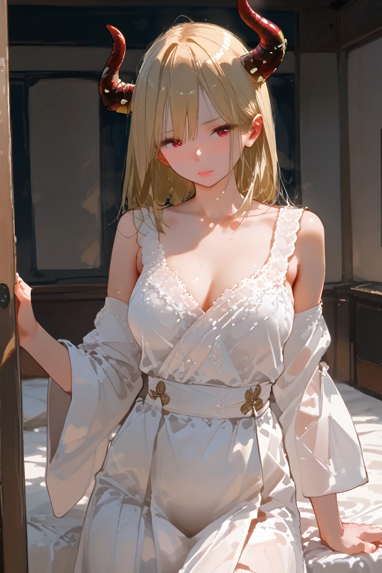 2filles, Cornrows, Frange tressée, poils blonds, (Beaux yeux détaillés, Yeux d’or, yeux flamboyants, yeux de mer), content, chant, Notes de musique, étudiant, Maison japonaise, Dans sa chambre, jolie décoration, conduit sur le lit, regarder le plafond, robe de nuit, belles queues, grosse poitrine, clivage, Boucles d’oreilles en croissant, robe pour vêtements sensibles, queues d&#39;animaux, (beau collier en cuir bijou détaillé), (épingle à cheveux fleur de cheveux), Abus d’éruption de lentille, les mains dans le dos, aberration chromatique, détail élevé, Anime, romantisme, sur l’art, profondeur de champ, Flou de mouvement, Lumière rougeoyante, grain du film, UHD, rétine, ccurate, Chef-dœudansre, anatomiquement correct, peau texturée, Super détail, high détails, de la haute qualité, Primé, meilleur qualité, Haute résolution, 16k