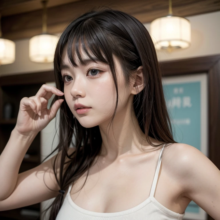 ((best quality、8K、head of'artwork: 1.3)),((best quality,masseter part: 1.3)),very realistic,concentrate: 1.2,Beauté du corps parfaite: 1.4,((dim, Long, mince, cheveux brillants,)),(nffsw:1.3),(Coiffures en désordre), (intricate details, very detailed:1.1), cinematic, photorealistic,(((ダークグレーのセクシーなランジェリーを着たBelle wifeの肖像画を間近します。:1.25))),(closeup headshot, portrait, off, wife, porter, sexly, Garterbelt。:1.2))),pose sexly,European room (European room, beautiful model, wife sexly, ((stocking:1.1)),belle fille blonoff, belle wife blonoff, (((Great:1.3,))), Placement leaning against the wall, Belle wife, 아름다운 wife sexly 사진, magnifique jeune wife,lipstick,Big bust,(((a lot of'spaces between crotches))),bedroom,light