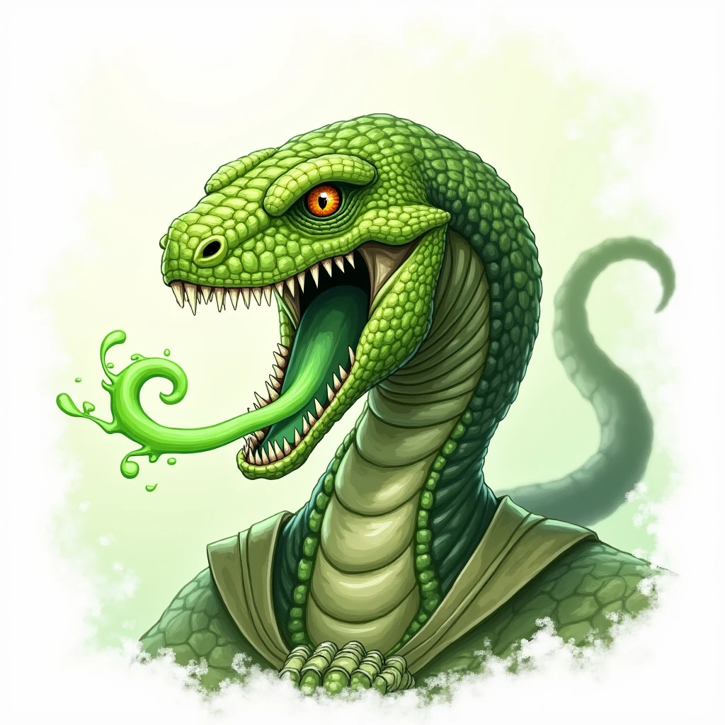 Logo for a team with a pot and a snake