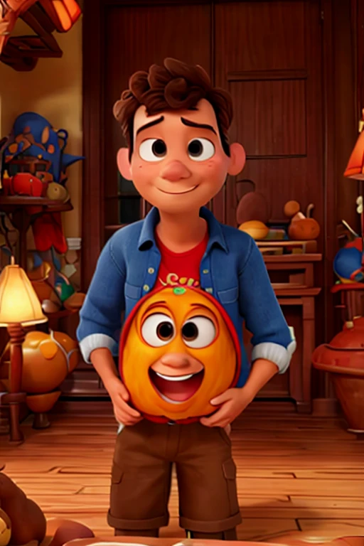 He is ancciwnt worrior, he lost his way when classic war, diney pixar cartoon